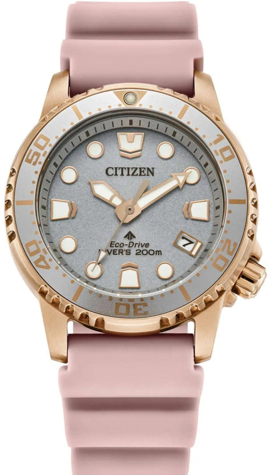 Citizen EO2023-00A Promaster Eco-Drive Divers Pink Rubber Strap