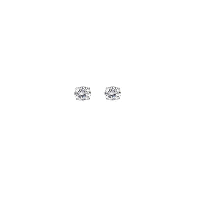 SC270-1W Stud Earrings in Platinum Plated Silver