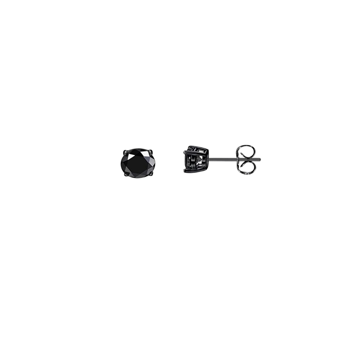 SC270-1W Stud Earrings in Platinum Plated Silver