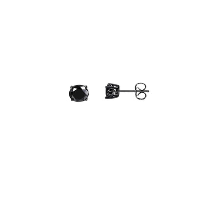 SC270-1W Stud Earrings in Platinum Plated Silver