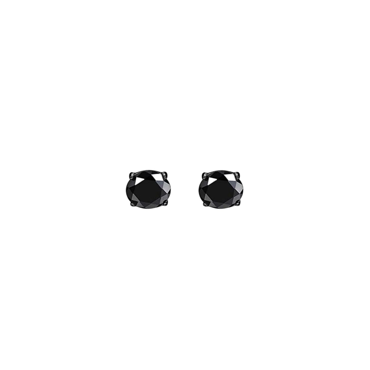 SC270-1W Stud Earrings in Platinum Plated Silver