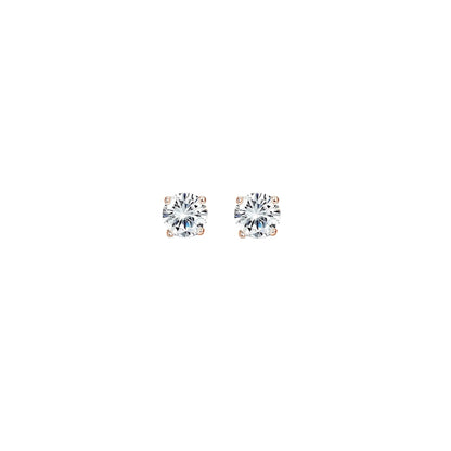 SC270-1W Stud Earrings in Platinum Plated Silver