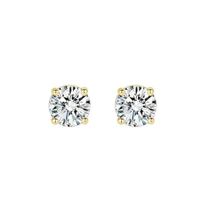 SC270-1W Stud Earrings in Platinum Plated Silver