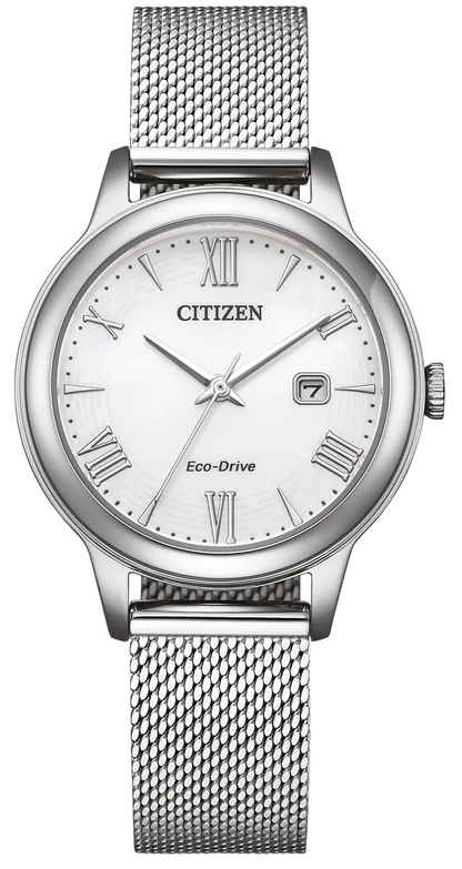 Citizen EW2621-75A Eco-Drive Mesh Stainless Steel Bracelet