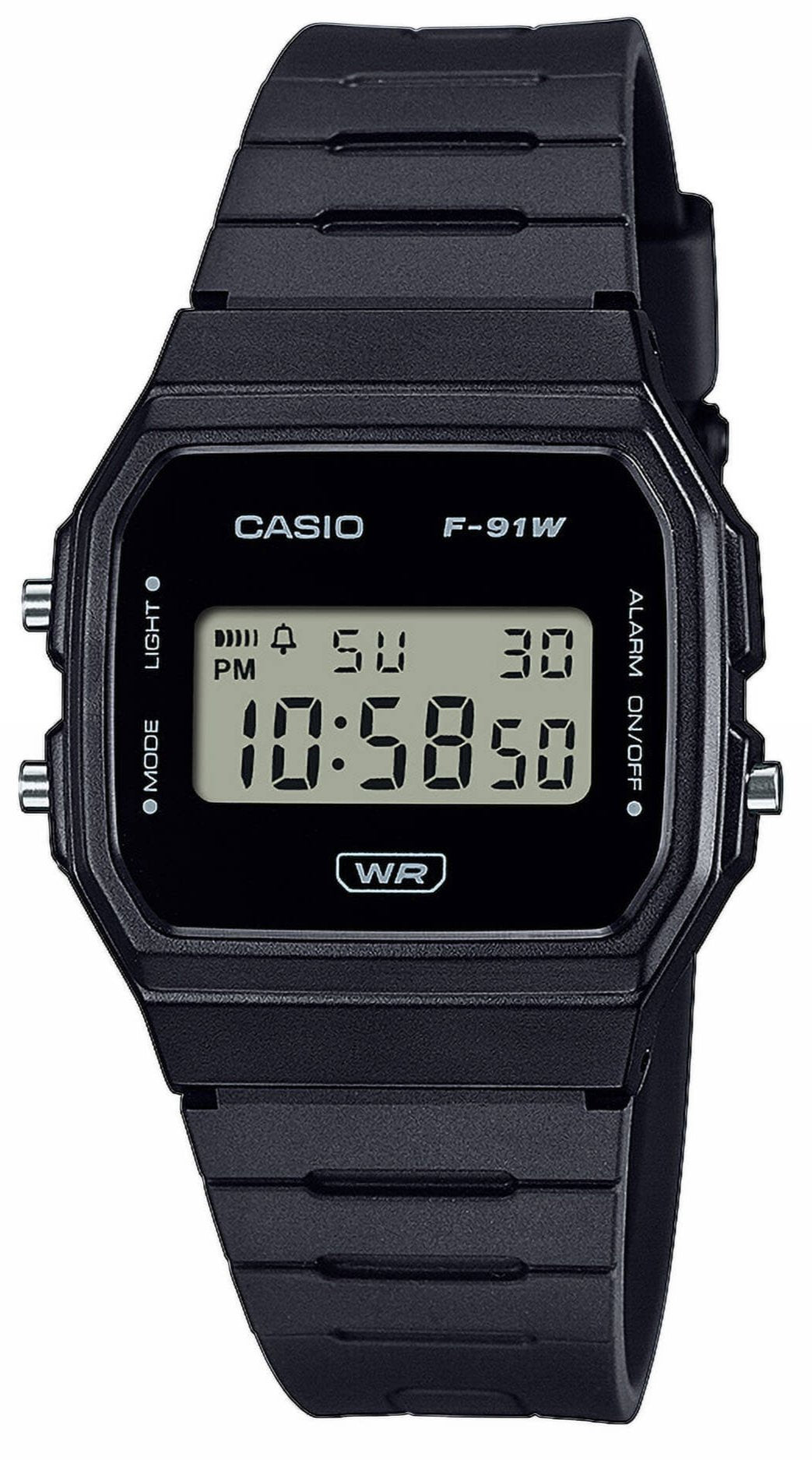 Casio F-91WB-1AEF Digital Black Rubber Strap