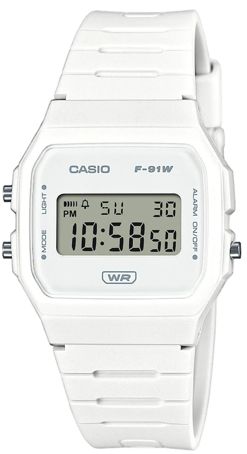 Casio F-91WB-7AEF Digital White Rubber Strap