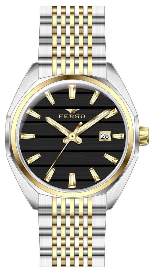 Ferro F11827A-D2 Two Tone Stainless Steel Bracelet