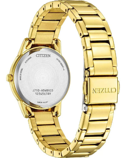 Citizen FE1242-78D Eco-Drive Gold Stainless Steel Bracelet