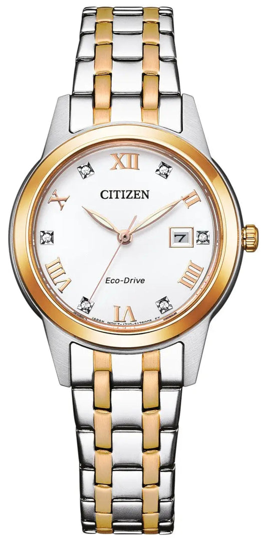 Citizen FE1246-85A Eco-Drive Two Tone Stainless Steel Bracelet