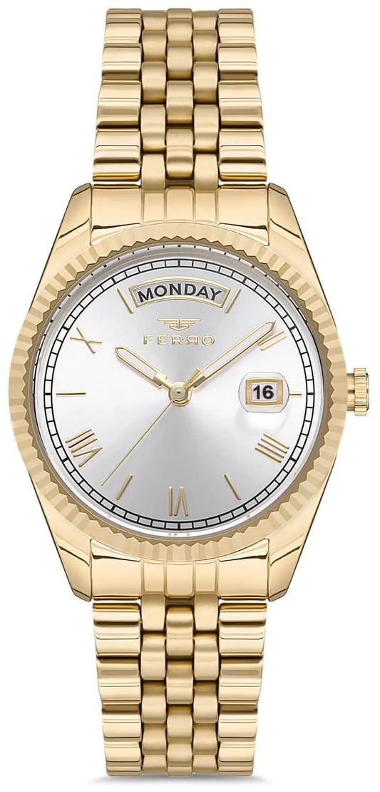 Ferro FL21131AWT-B Gold Stainless Steel Bracelet