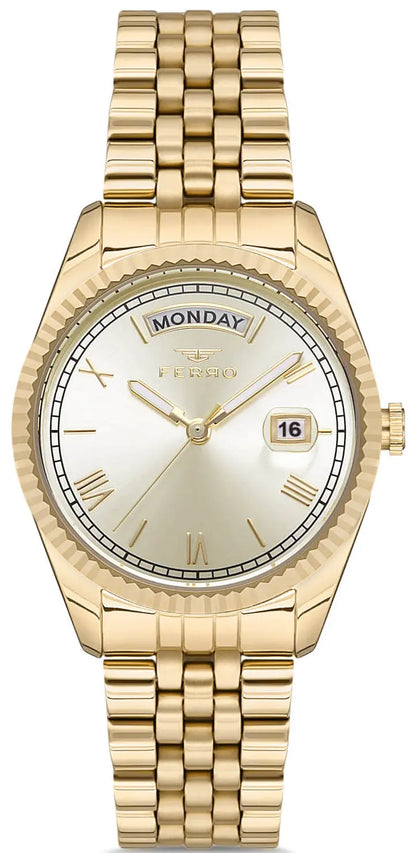 Ferro FL21131AWT-B4 Gold Stainless Steel Bracelet