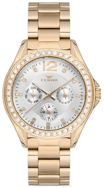 Ferro FL21140A-B Multifunction Gold Stainless Steel Bracelet
