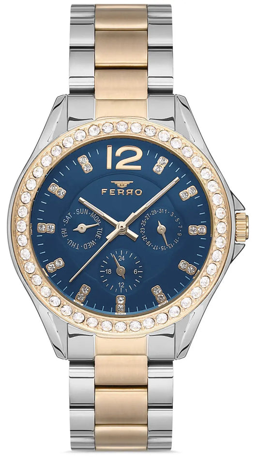 Ferro FL21140A-D3 Multifunction Two Tone Stainless Steel Bracelet