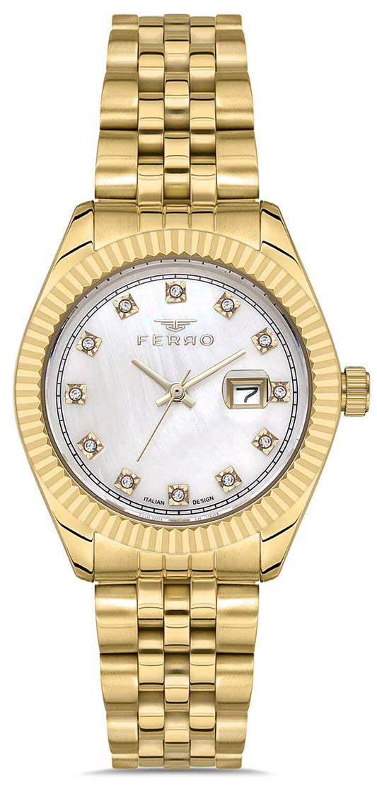Ferro FL21294AWT-B Gold Stainless Steel Bracelet