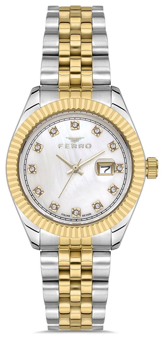 Ferro FL21294AWT-D Two Tone Stainless Steel Bracelet