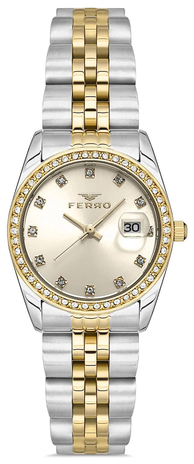 Ferro FL21450AWT-D4 Two Tone Stainless Steel Bracelet