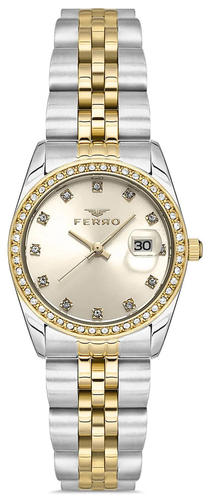 Ferro FL21450AWT-D4 Two Tone Stainless Steel Bracelet
