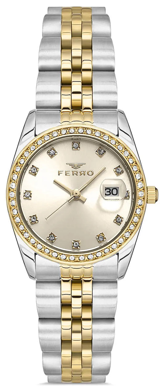 Ferro FL21450AWT-D4 Two Tone Stainless Steel Bracelet