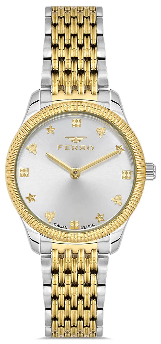 Ferro FL21512AWT-D Two Tone Stainless Steel Bracelet