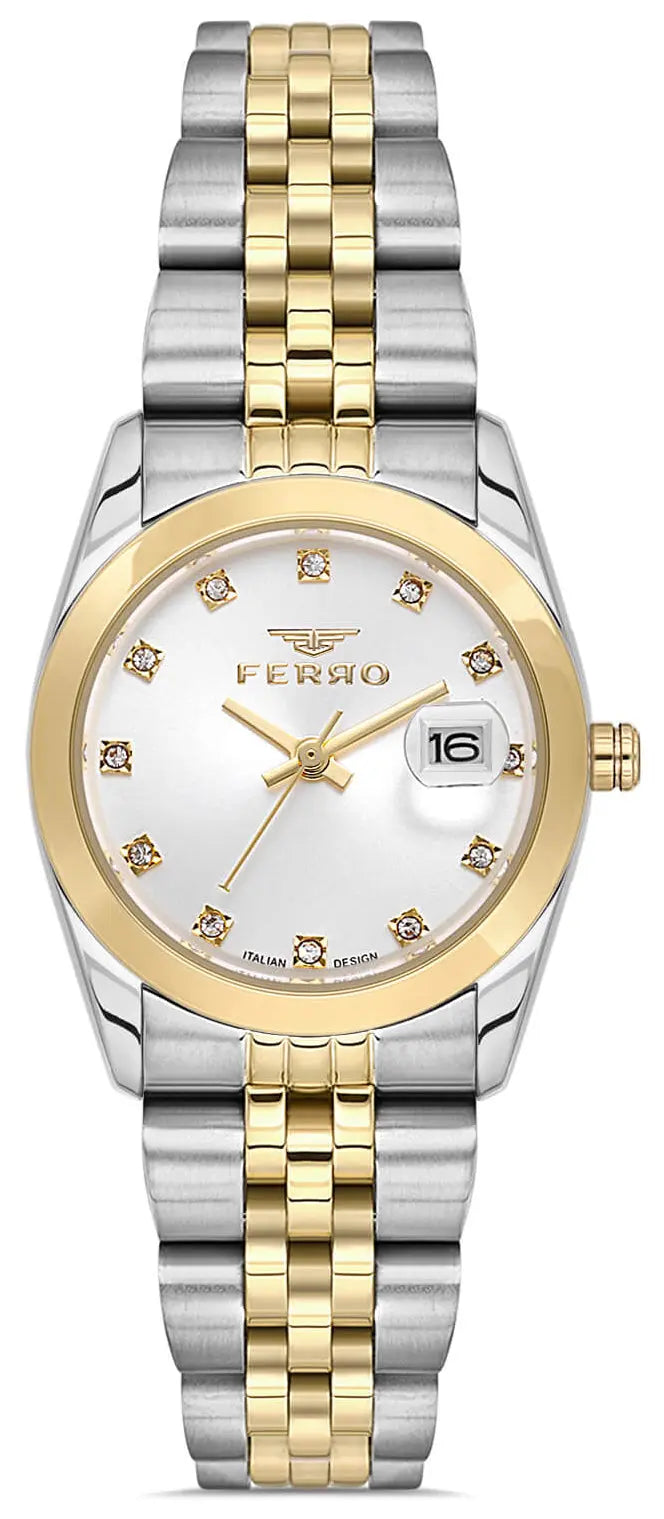 Ferro FL21519AWT-D Two Tone Stainless Steel Bracelet