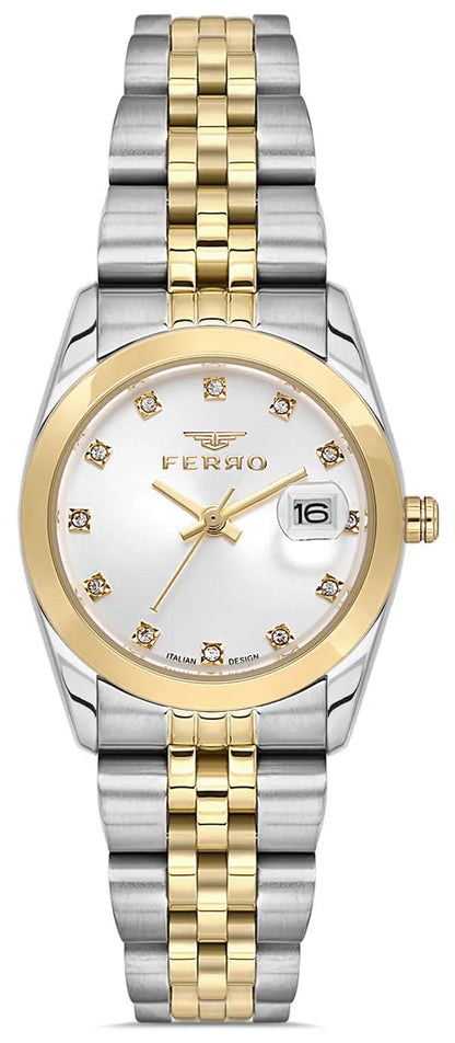 Ferro FL21519AWT-D Two Tone Stainless Steel Bracelet