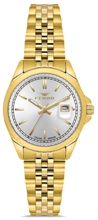 Ferro FL21542AWT-B Gold Stainless Steel Bracelet