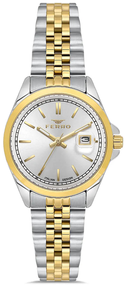 Ferro FL21542AWT-D Two Tone Stainless Steel Bracelet