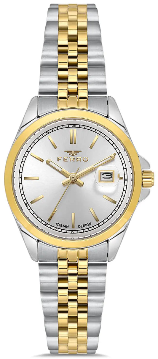 Ferro FL21542AWT-D Two Tone Stainless Steel Bracelet