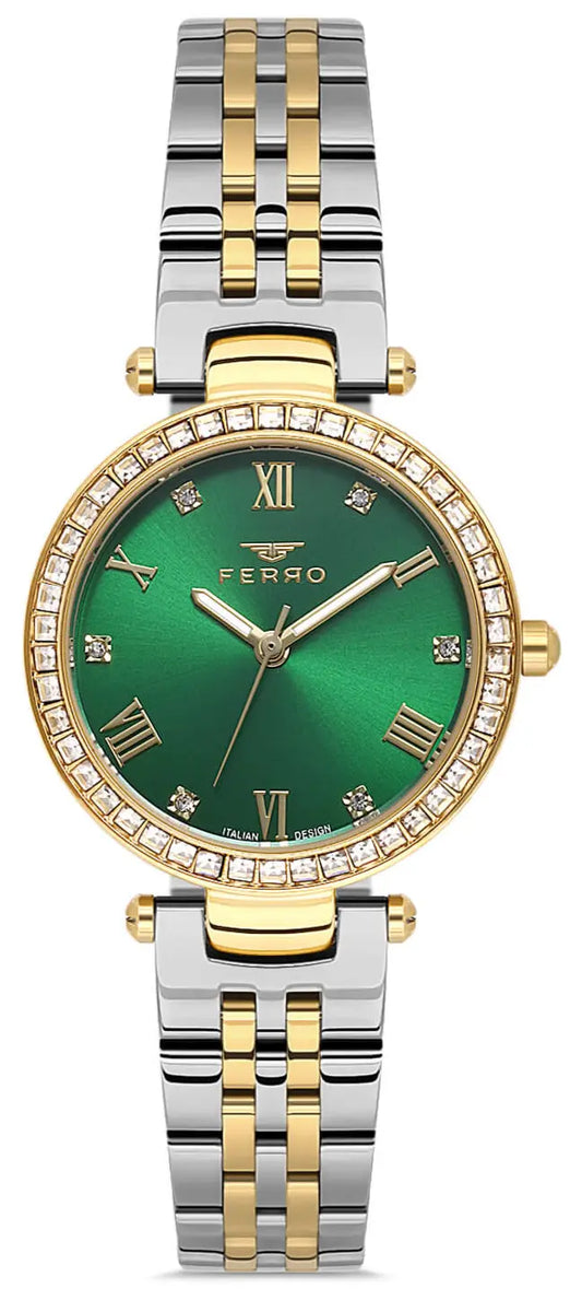 Ferro FL21593AWT-D6 Two Tone Stainless Steel Bracelet