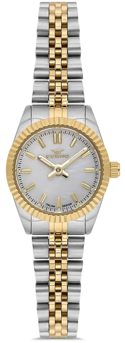 Ferro FL21595AWT-D Two Tone Stainless Steel Bracelet