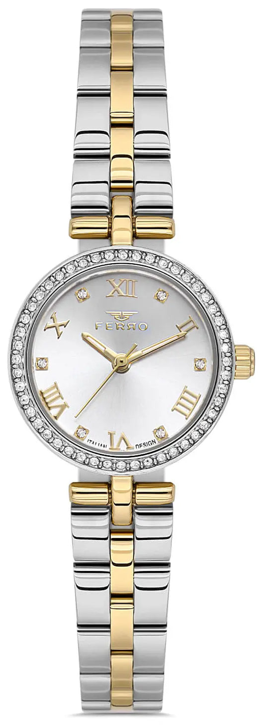 Ferro FL21612AWT-D Two Tone Stainless Steel Bracelet