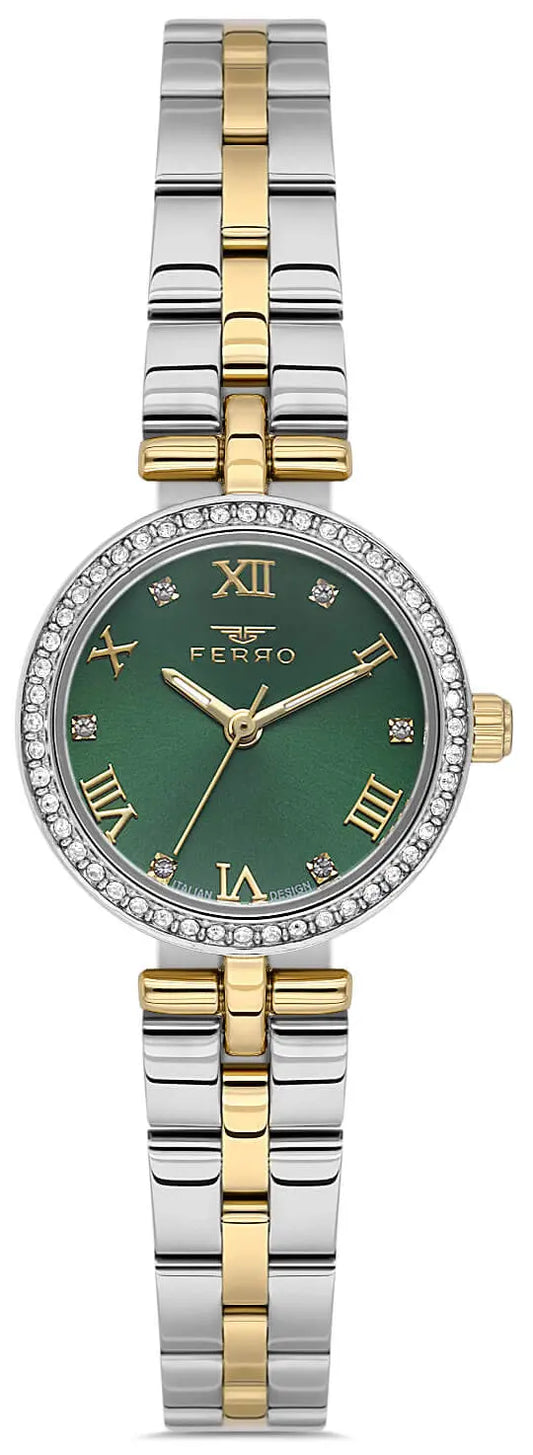 Ferro FL21612AWT-D6 Two Tone Stainless Steel Bracelet