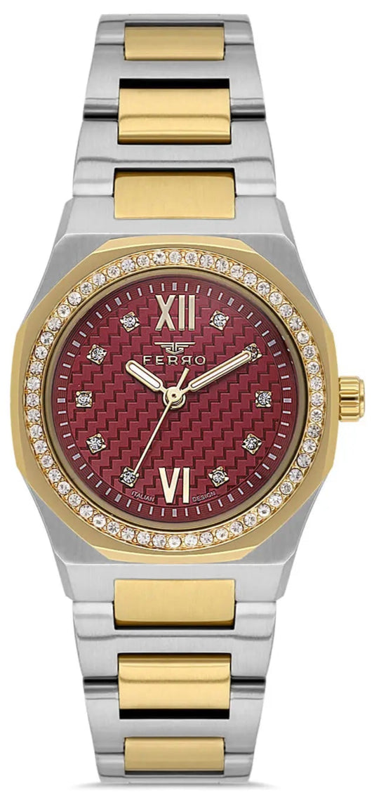 Ferro FL21616AWT-D8 Two Tone Stainless Steel Bracelet