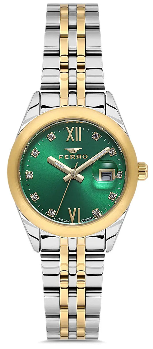 Ferro FL21618AWT-D6 Two Tone Stainless Steel Bracelet