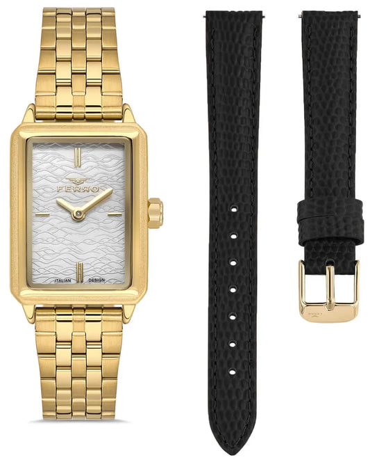 Ferro FL21626AWT-B Gold Stainless Steel Bracelet Set
