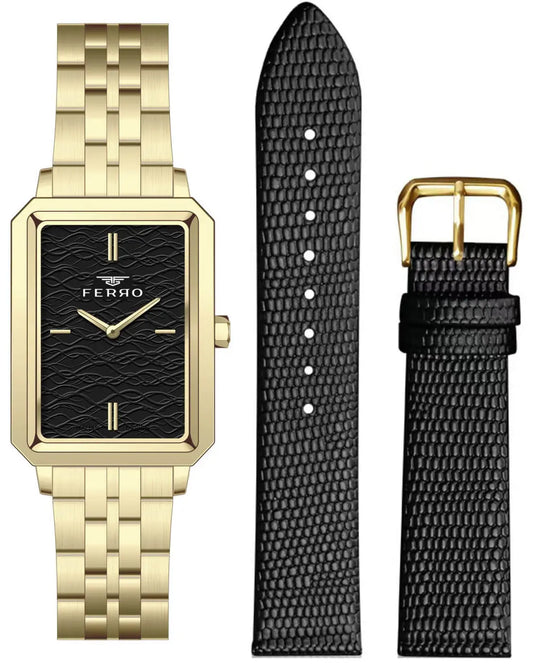 Ferro FL21626AWT-B2 Gold Stainless Steel Bracelet Set