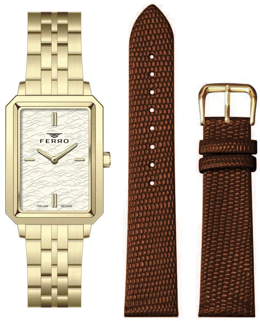 Ferro FL21626AWT-B4 Gold Stainless Steel Bracelet Set