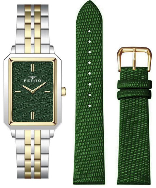 Ferro FL21626AWT-D6 Two Tone Stainless Steel Bracelet Set