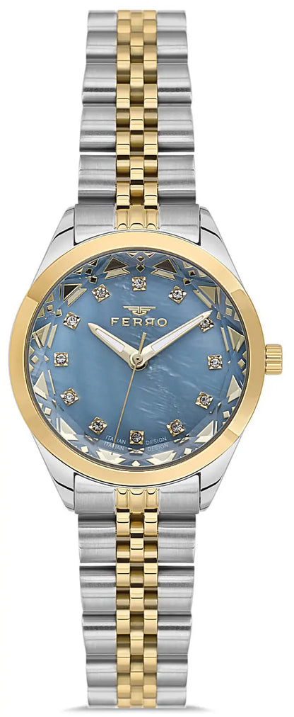 Ferro FL21741AWT-D3 Two Tone Stainless Steel Bracelet
