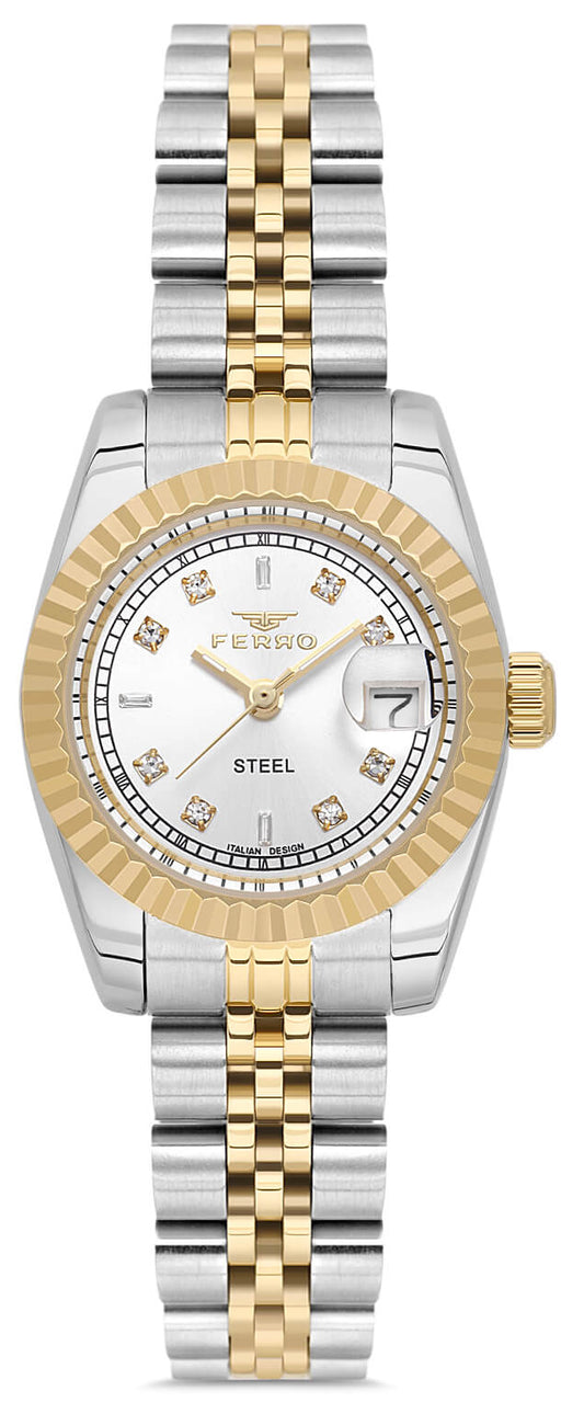 Ferro FL21790AWT-D Two Tone Stainless Steel Bracelet