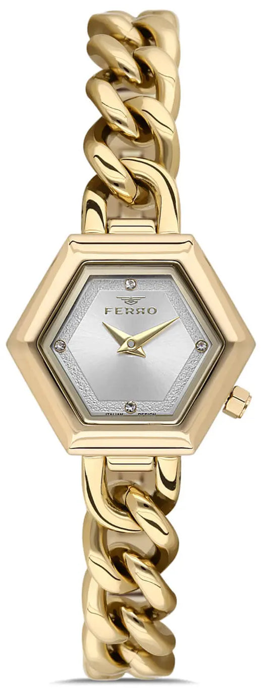 Ferro FL40144A-B Gold Stainless Steel Bracelet