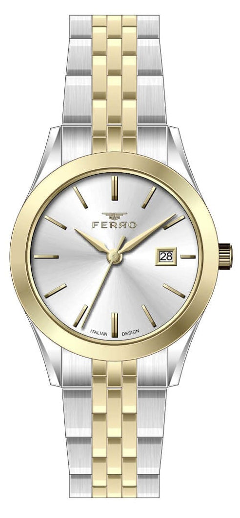 Ferro FL40191A-D Two Tone Stainless Steel Bracelet