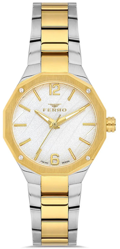 Ferro FL43018A-D Two Tone Stainless Steel Bracelet