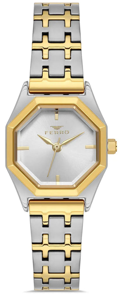Ferro FL43019A-D Two Tone Stainless Steel Bracelet
