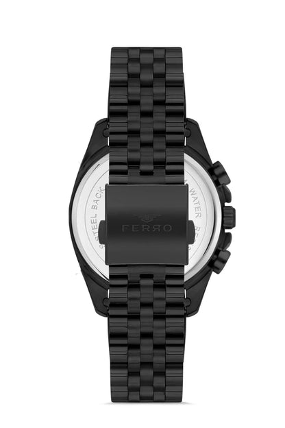 Ferro FM11391AWT-G Multifunction Black Stainless Steel Bracelet
