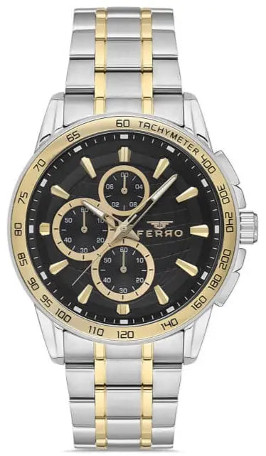 Ferro FM11441AWT-D2 Multifunction Two Tone Stainless Steel Bracelet