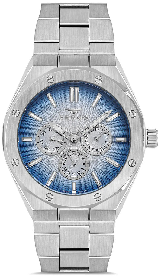Ferro FM11537AWT-A3 Multifunction Silver Stainless Steel Bracelet
