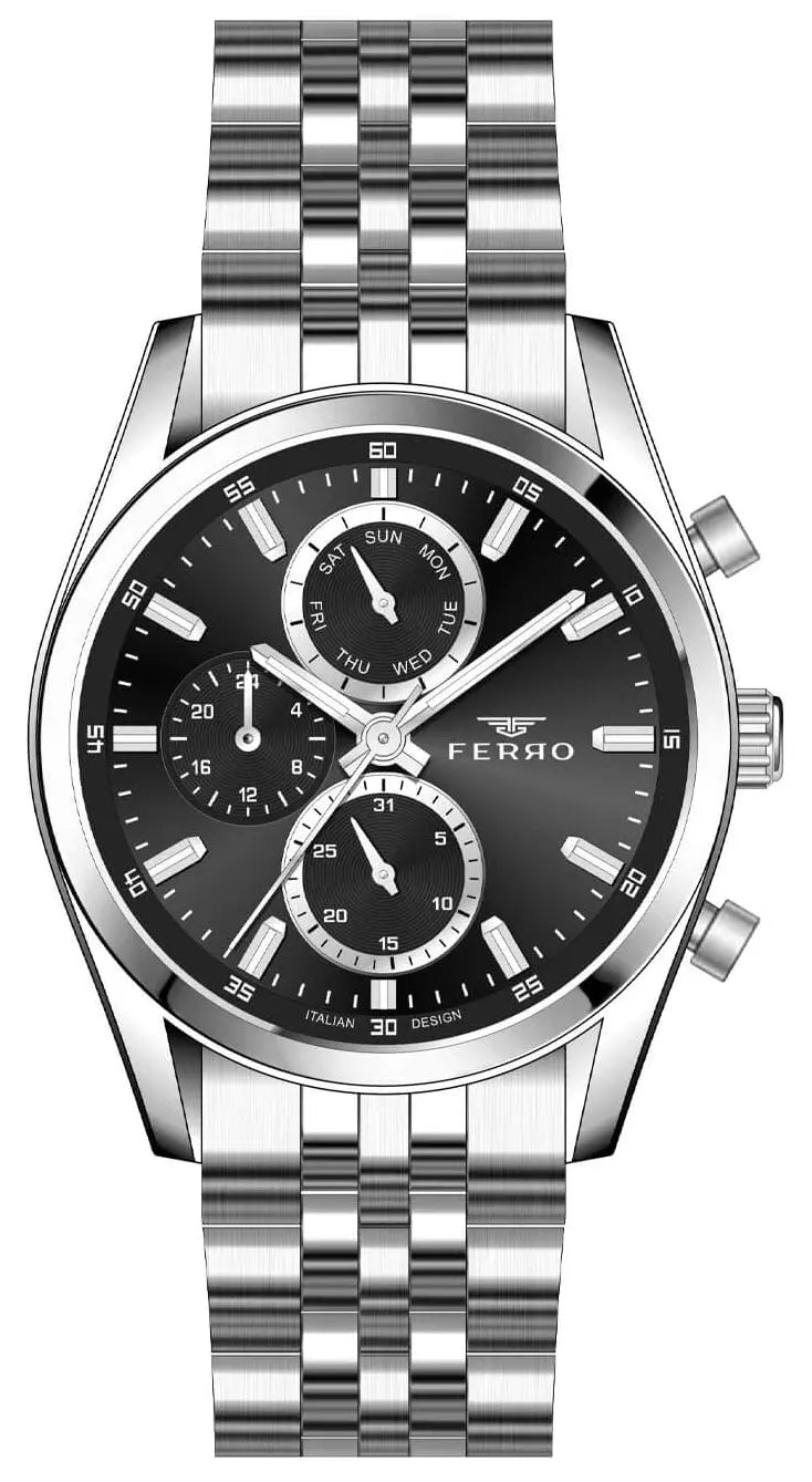 Ferro FM11747AWT-A2 Multifunction Silver Stainless Steel Bracelet