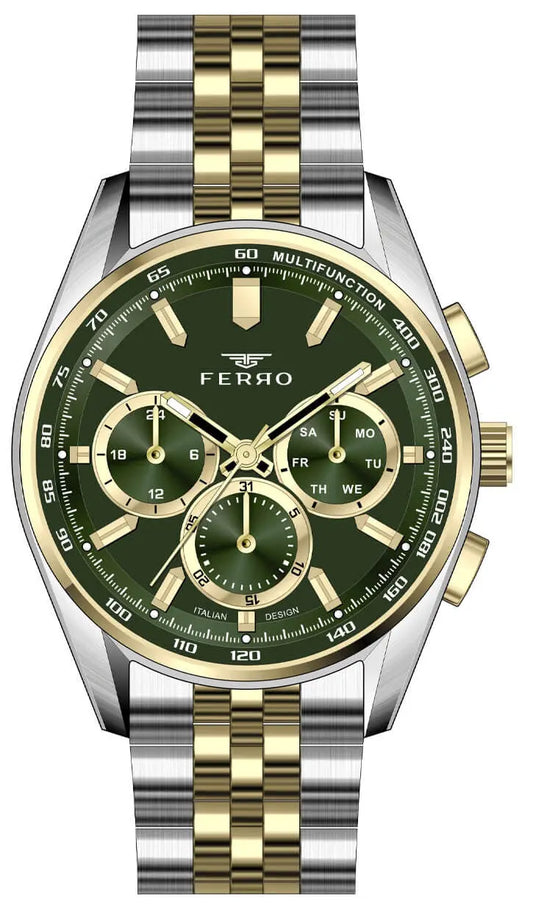 Ferro FM11749AWT-D6 Multifunction Two Tone Stainless Steel Bracelet