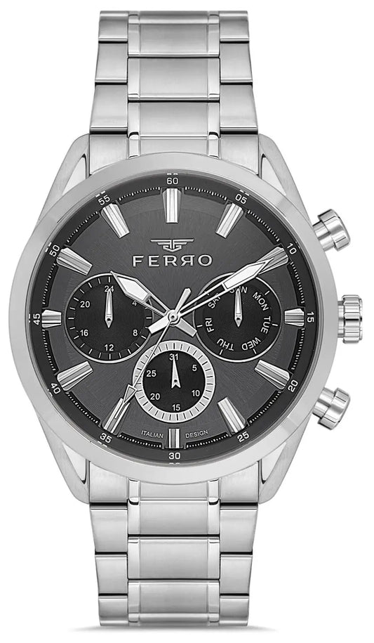Ferro FM11758AWT-A2 Multifunction Silver Stainless Steel Bracelet